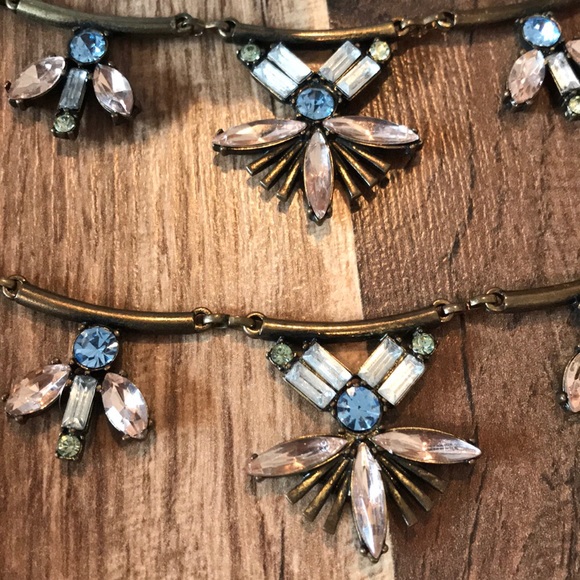 Gorgeous Pink and Blue Statement Necklace - Picture 2 of 4